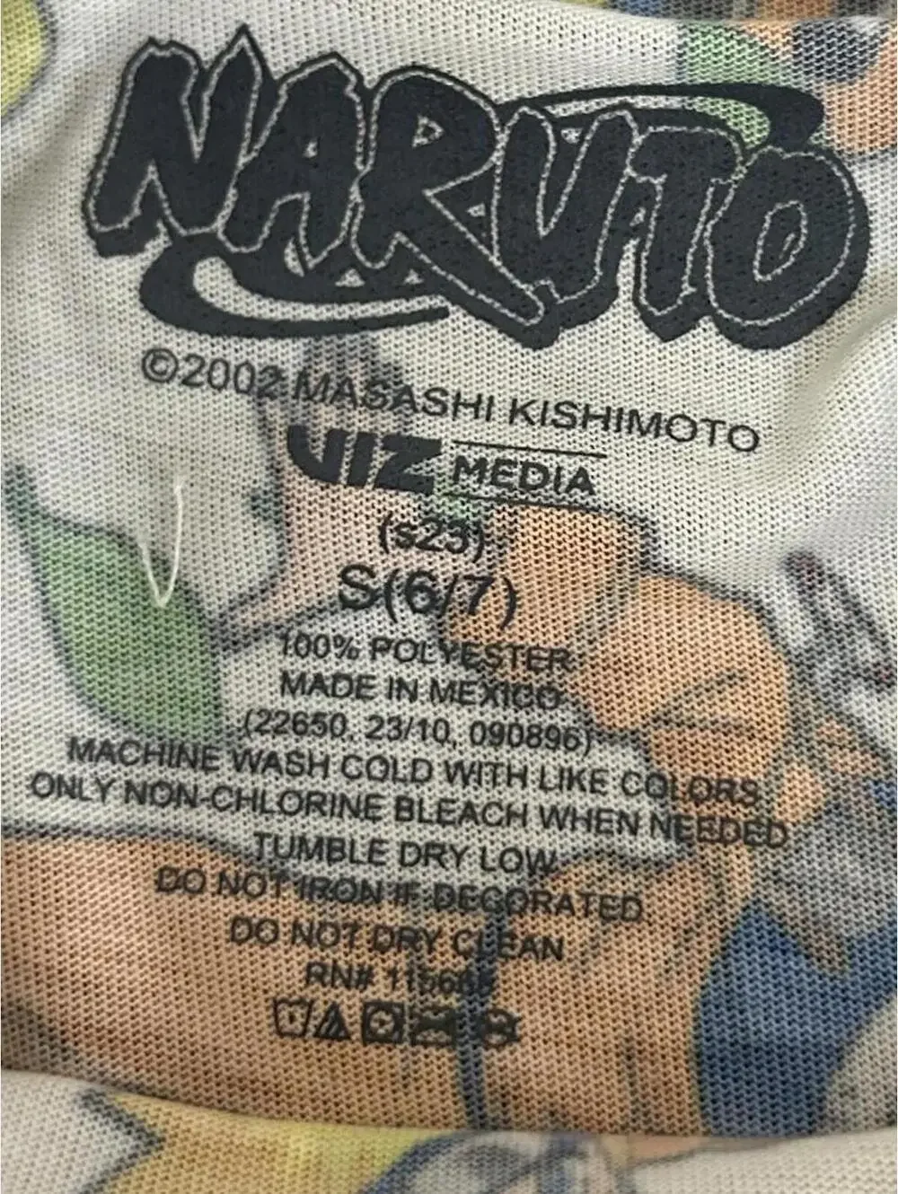 Naruto Uzumaki Crew Neck Short Sleeve 4pk Boy's Tees Size S (6/7)